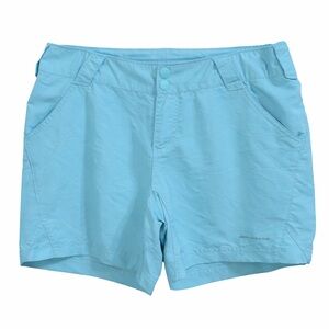 Columbia Omni Shade Nylon Shorts Blue Gorpcore Hiking Coastal Core-‎ Medium